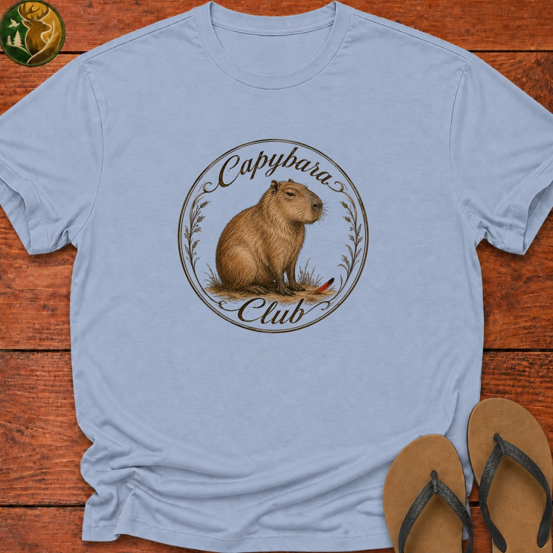 Capybara Club Kids T-Shirt - Light Blue