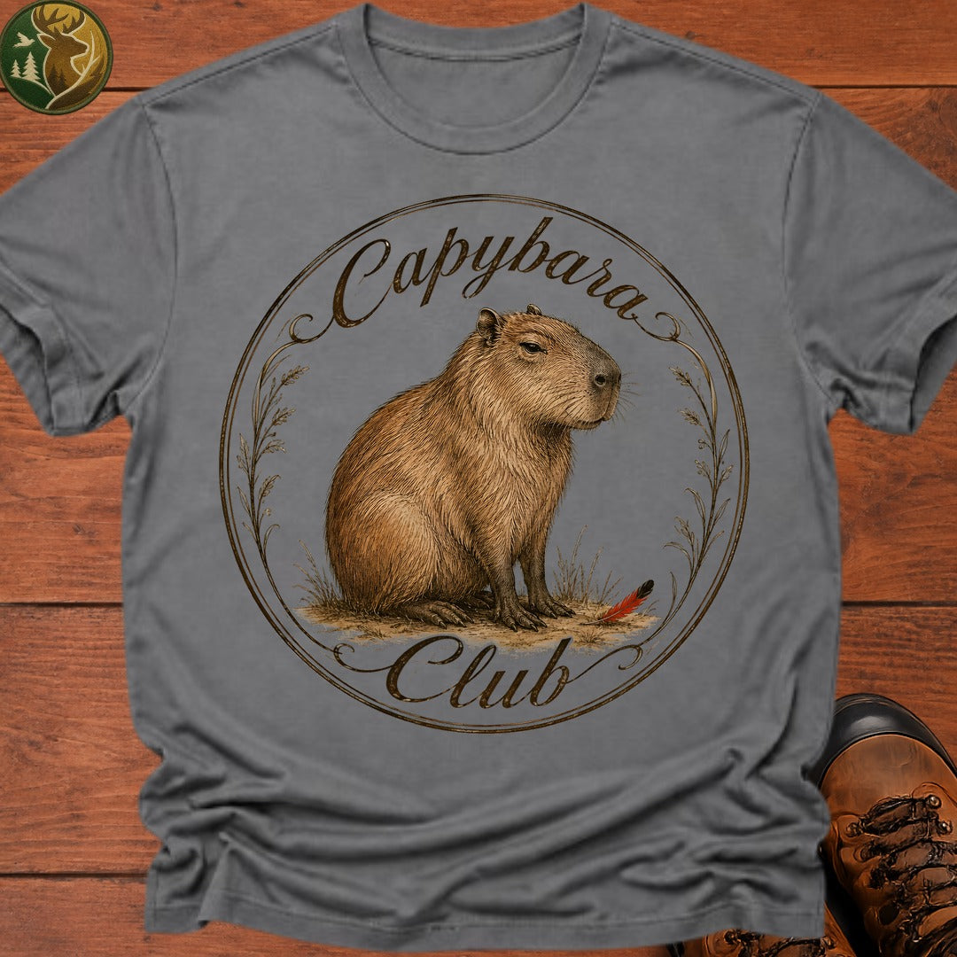 Capybara Club T Shirt - Grey