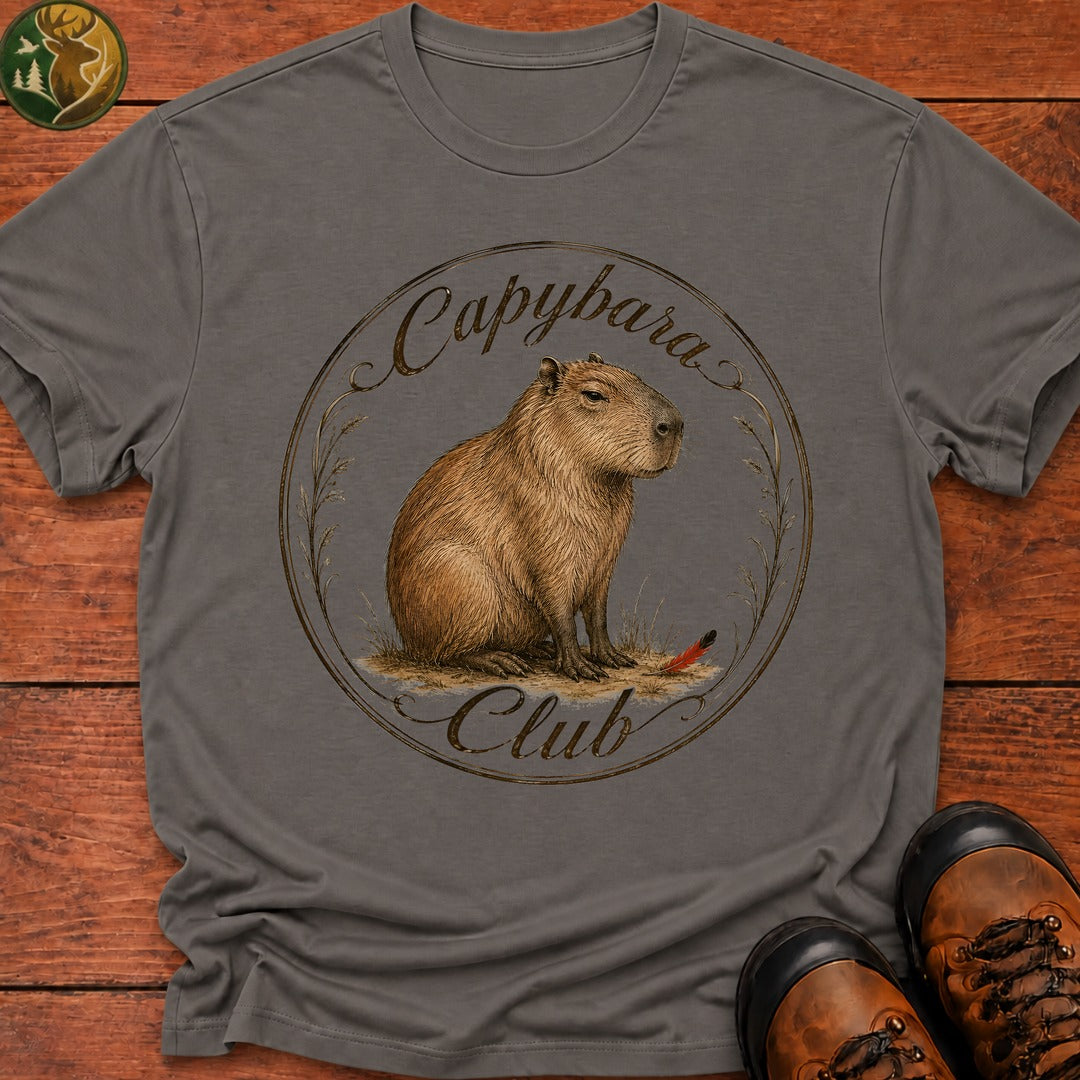 Capybara Club T Shirt - Grey