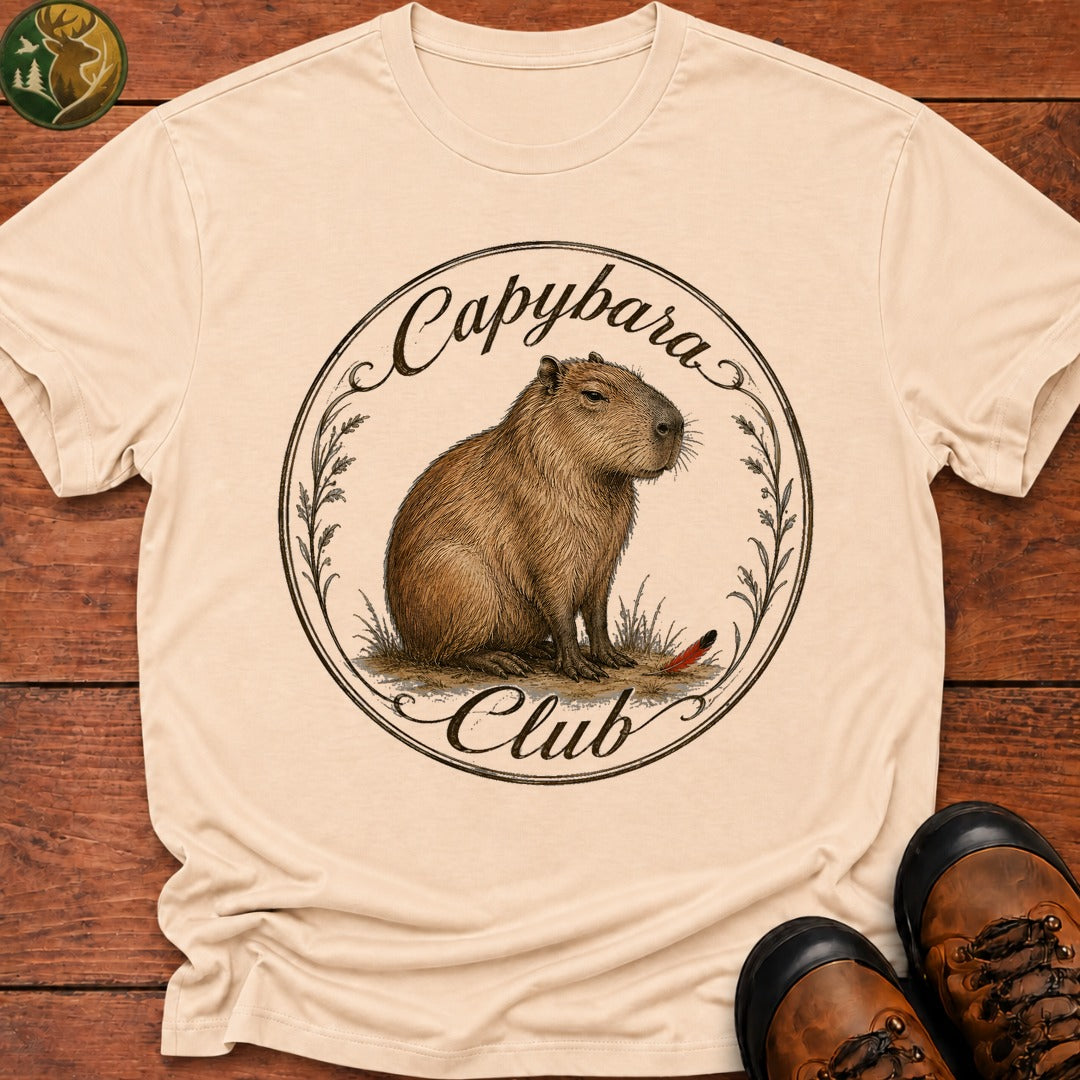 Capybara Club T Shirt - Ivory