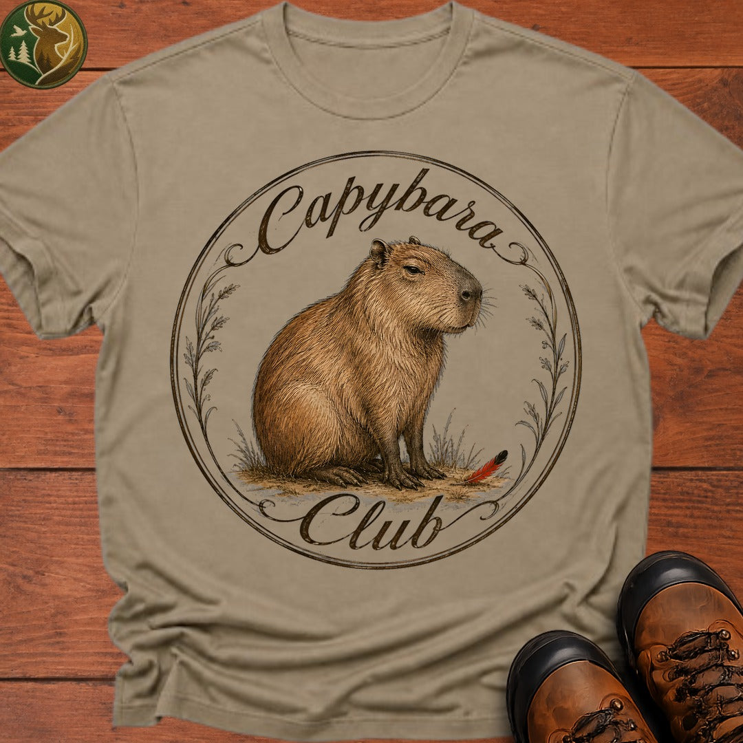 Capybara Club T Shirt - Khaki