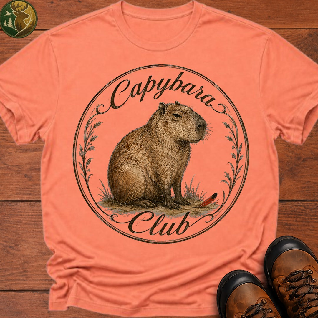 Capybara Club T Shirt - Melon