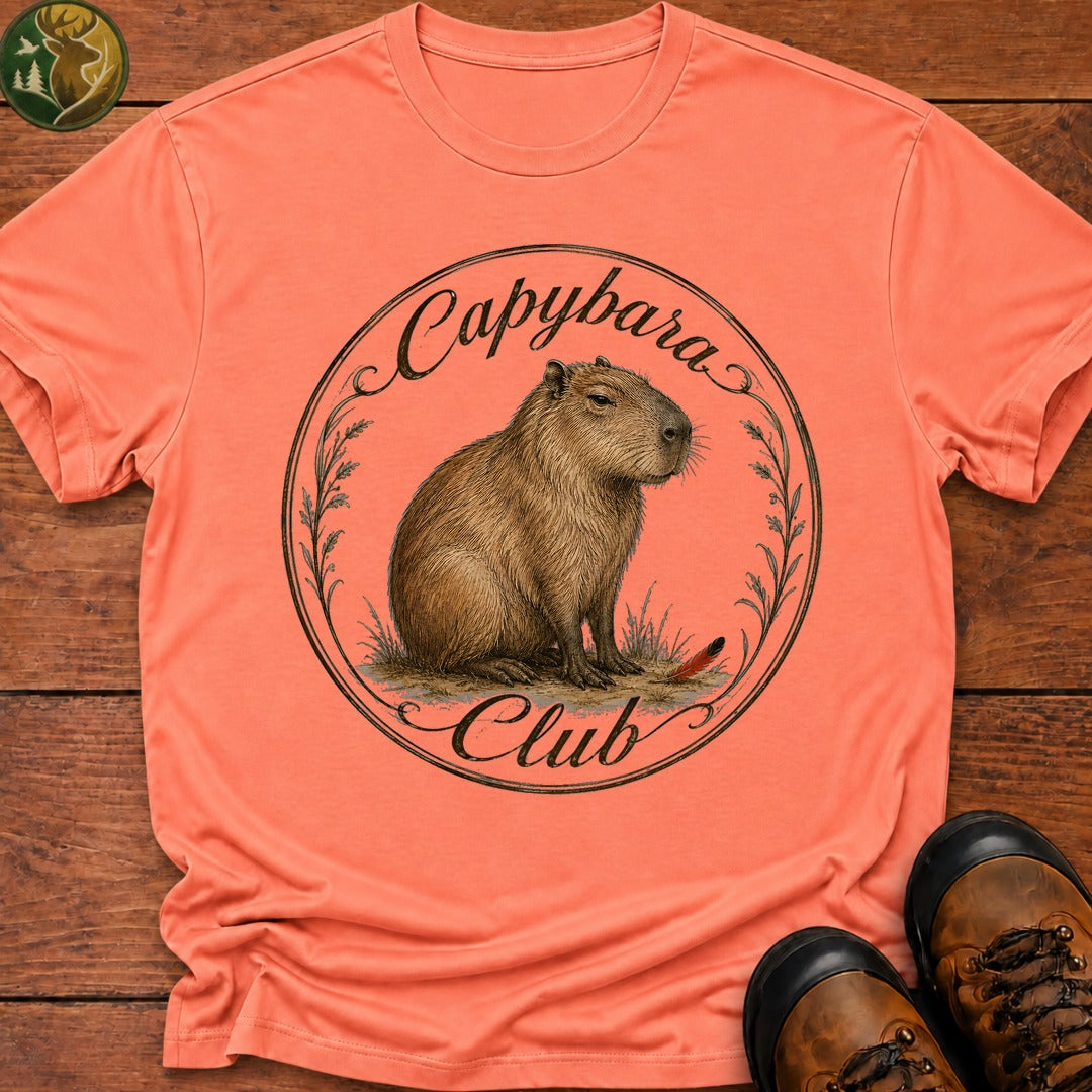 Capybara Club T Shirt - Melon