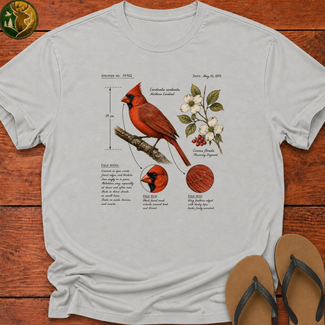 Cardinal Field Notes Kids T-Shirt - Ash