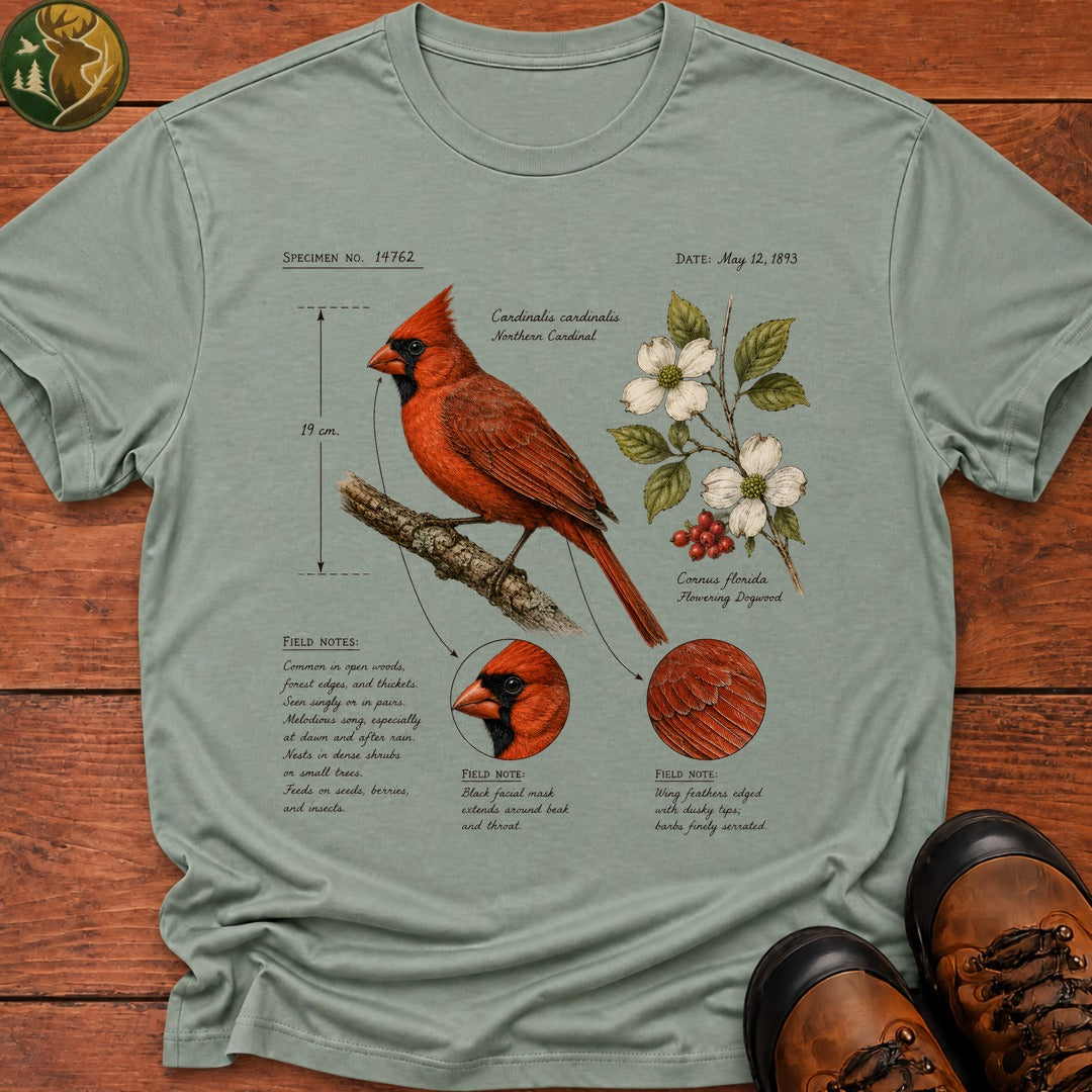 Cardinal Field Notes T Shirt - Bay
