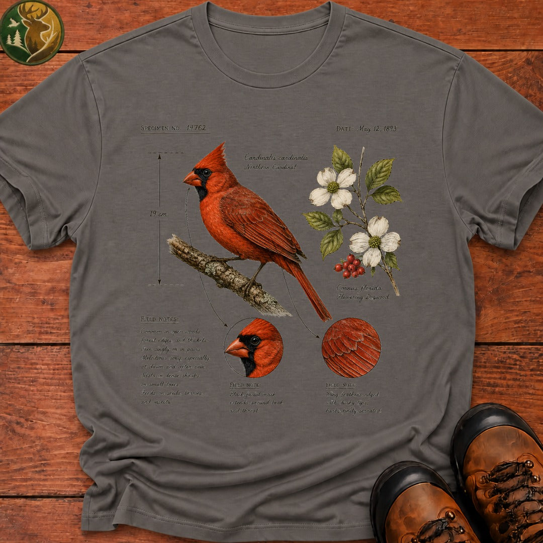 Cardinal Field Notes T Shirt - Grey