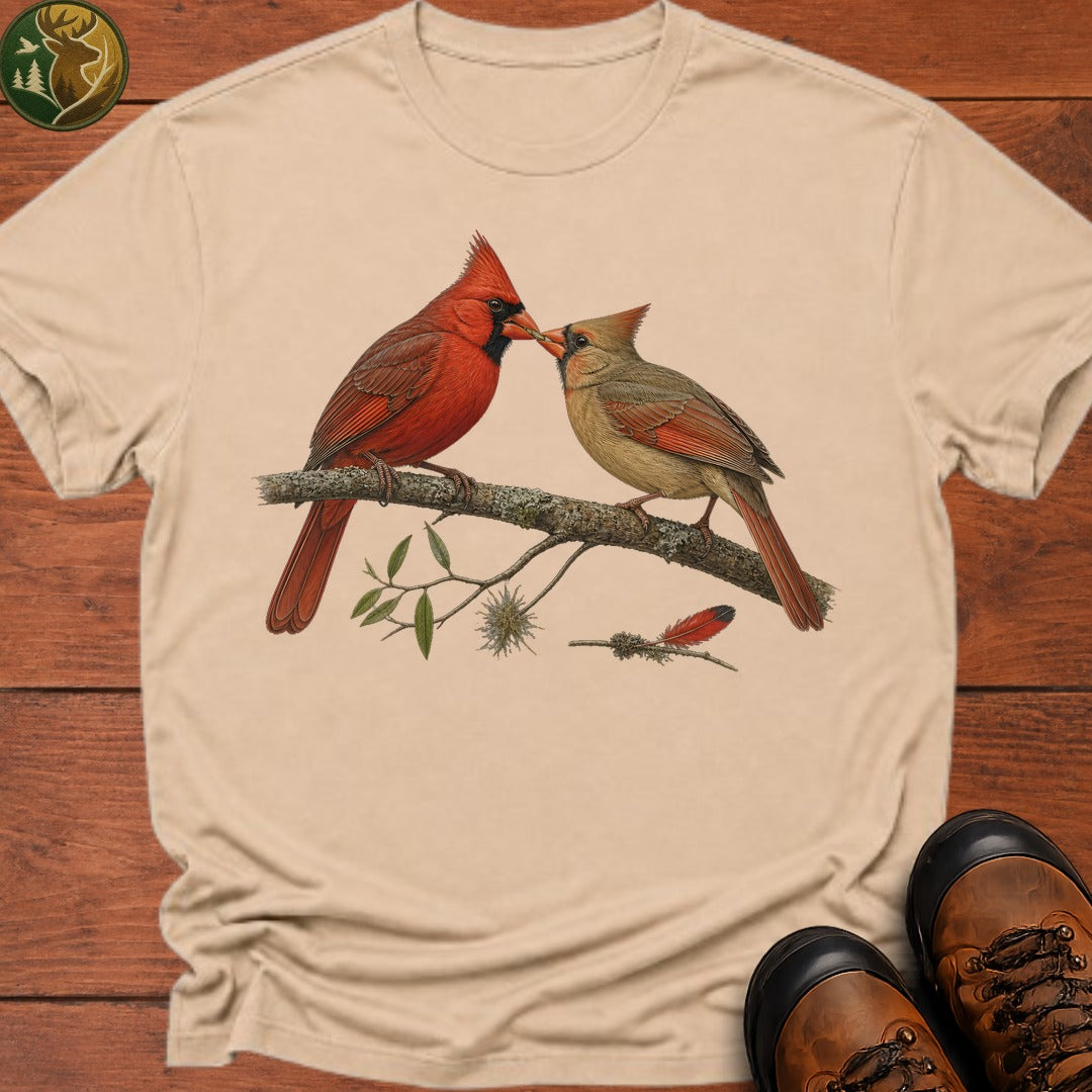 Cardinal Sharing A Grub T Shirt - Ivory