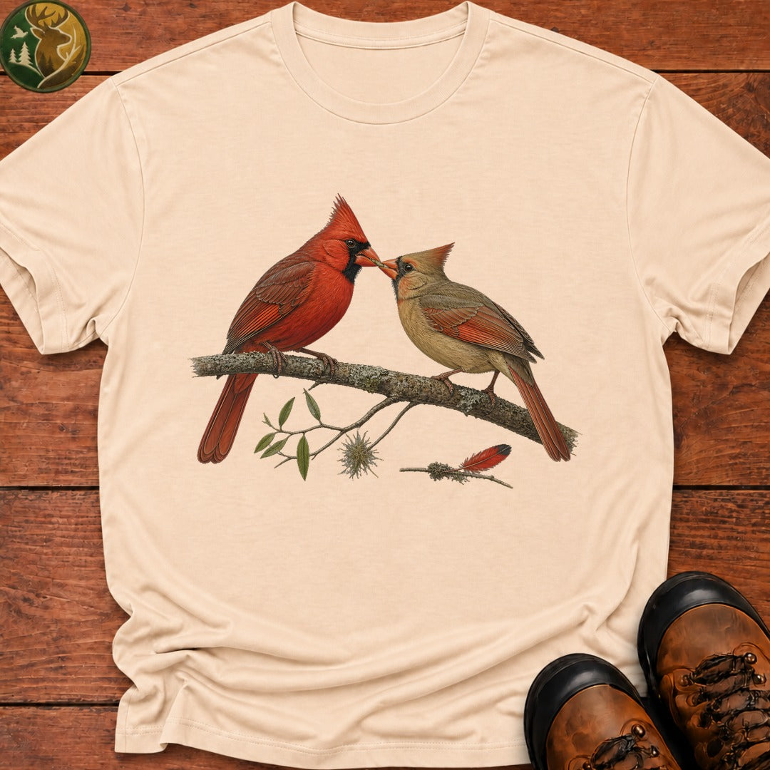 Cardinal Sharing A Grub T Shirt - Ivory
