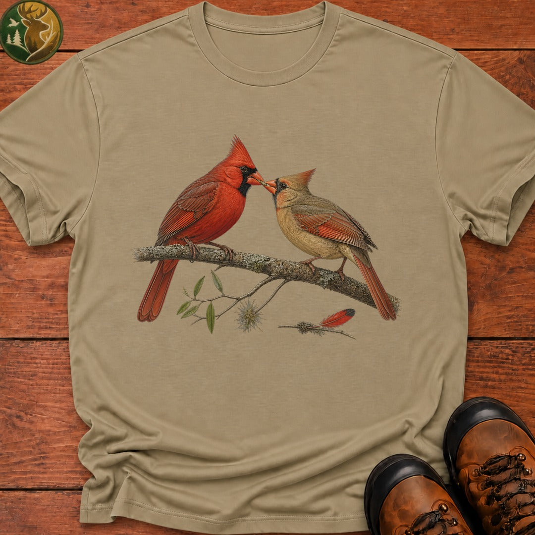 Cardinal Sharing A Grub T Shirt - Khaki