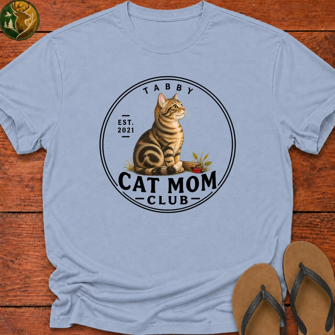 Cat Mom Kids T-Shirt - Light Blue