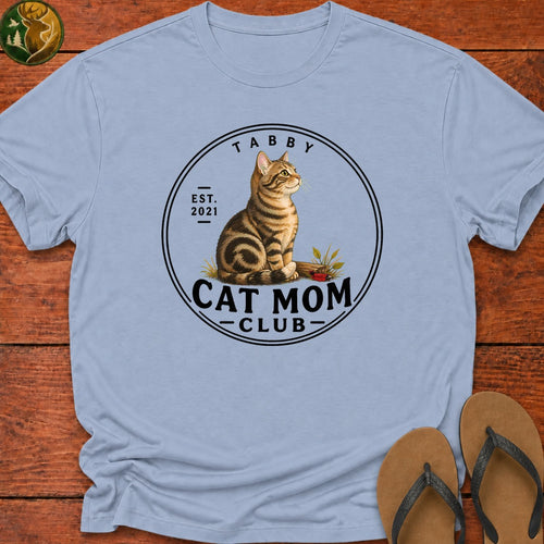 Cat Mom Kids T-Shirt - Light Blue