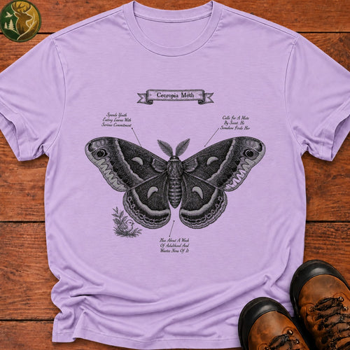 Cecropia Moth T Shirt - Orchid