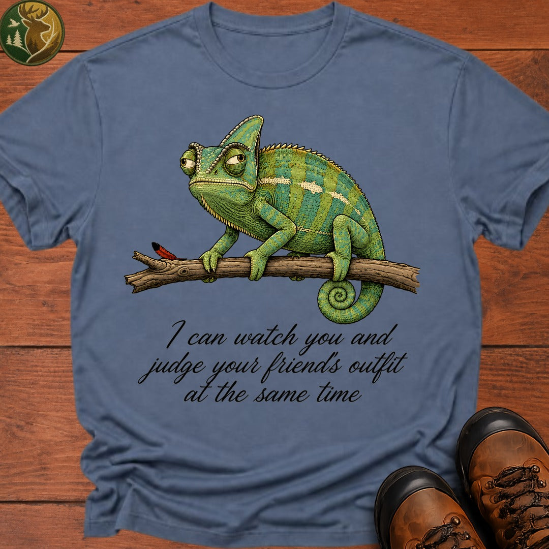 Chameleon Eyes T Shirt - Blue Jean