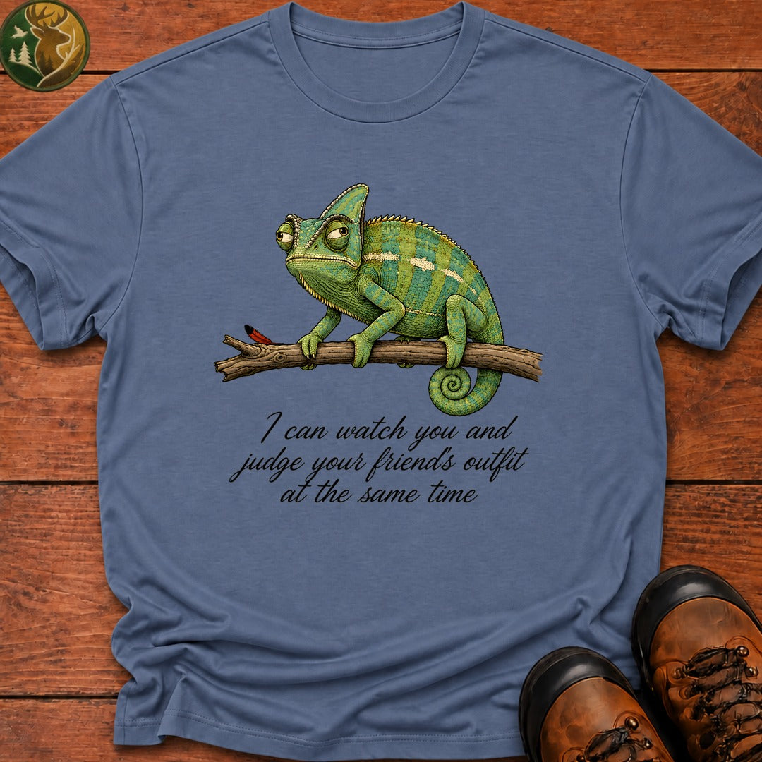 Chameleon Eyes T Shirt - Blue Jean