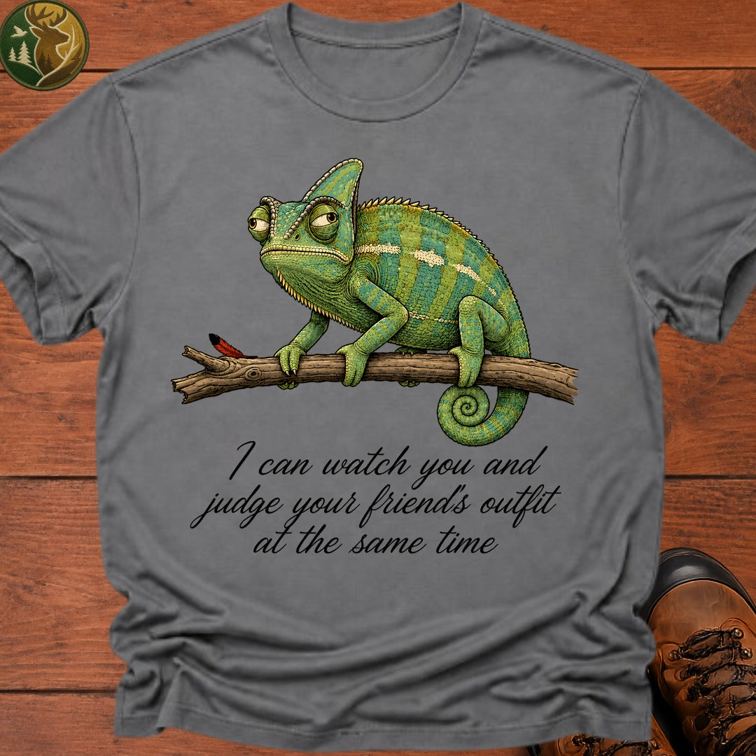 Chameleon Eyes T Shirt - Grey
