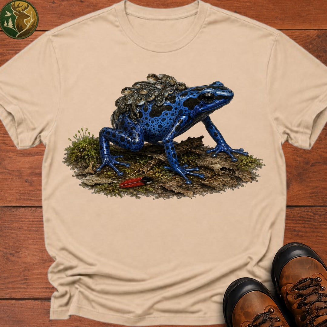 Dart Frog With Tadpoles T Shirt - Ivory