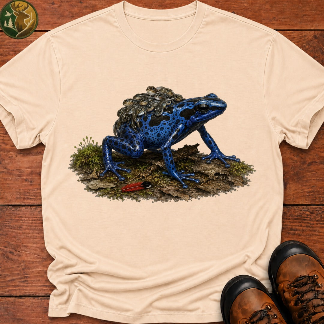 Dart Frog With Tadpoles T Shirt - Ivory
