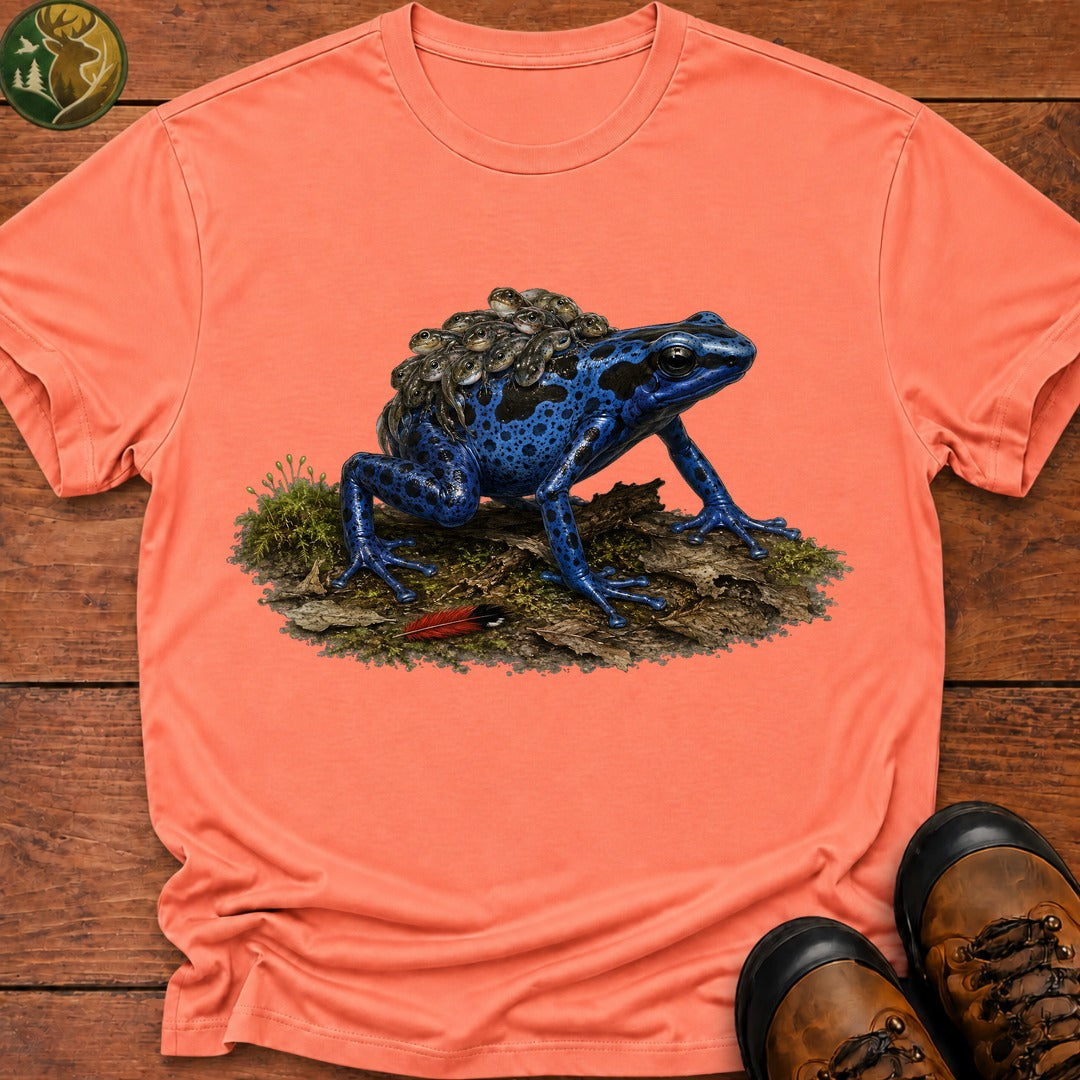 Dart Frog With Tadpoles T Shirt - Melon