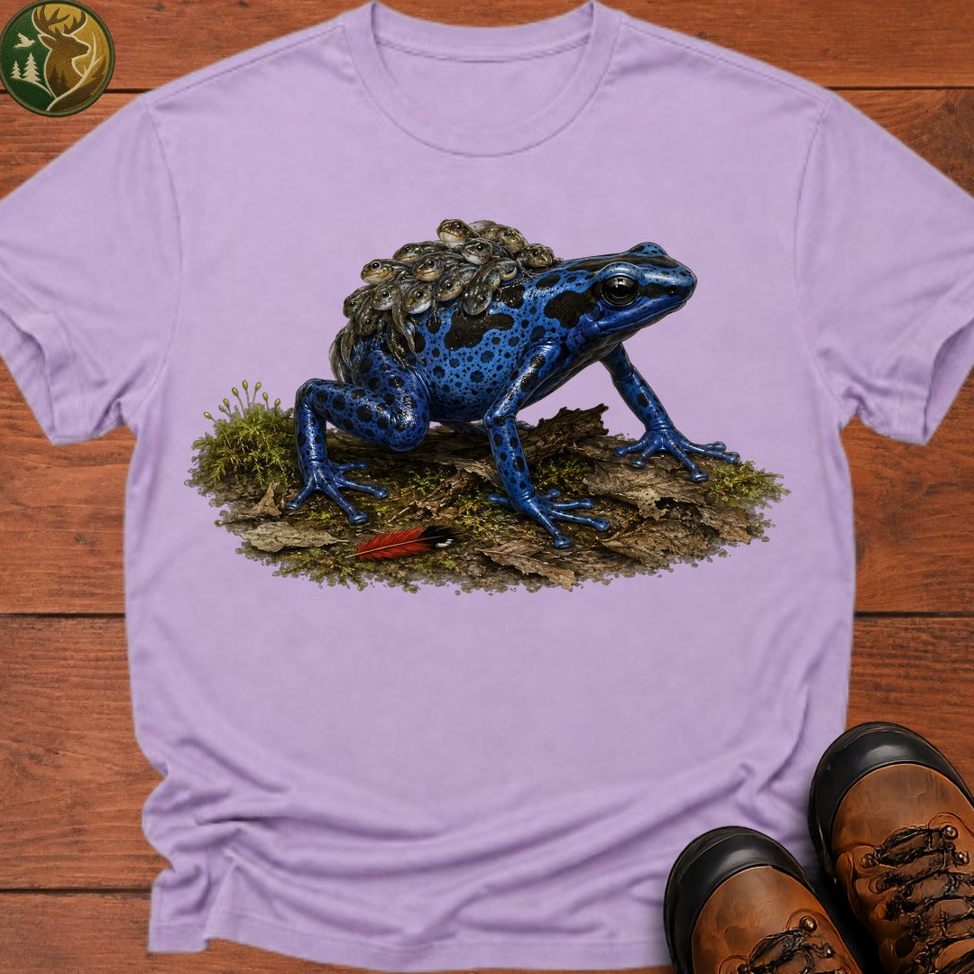Dart Frog With Tadpoles T Shirt - Orchid