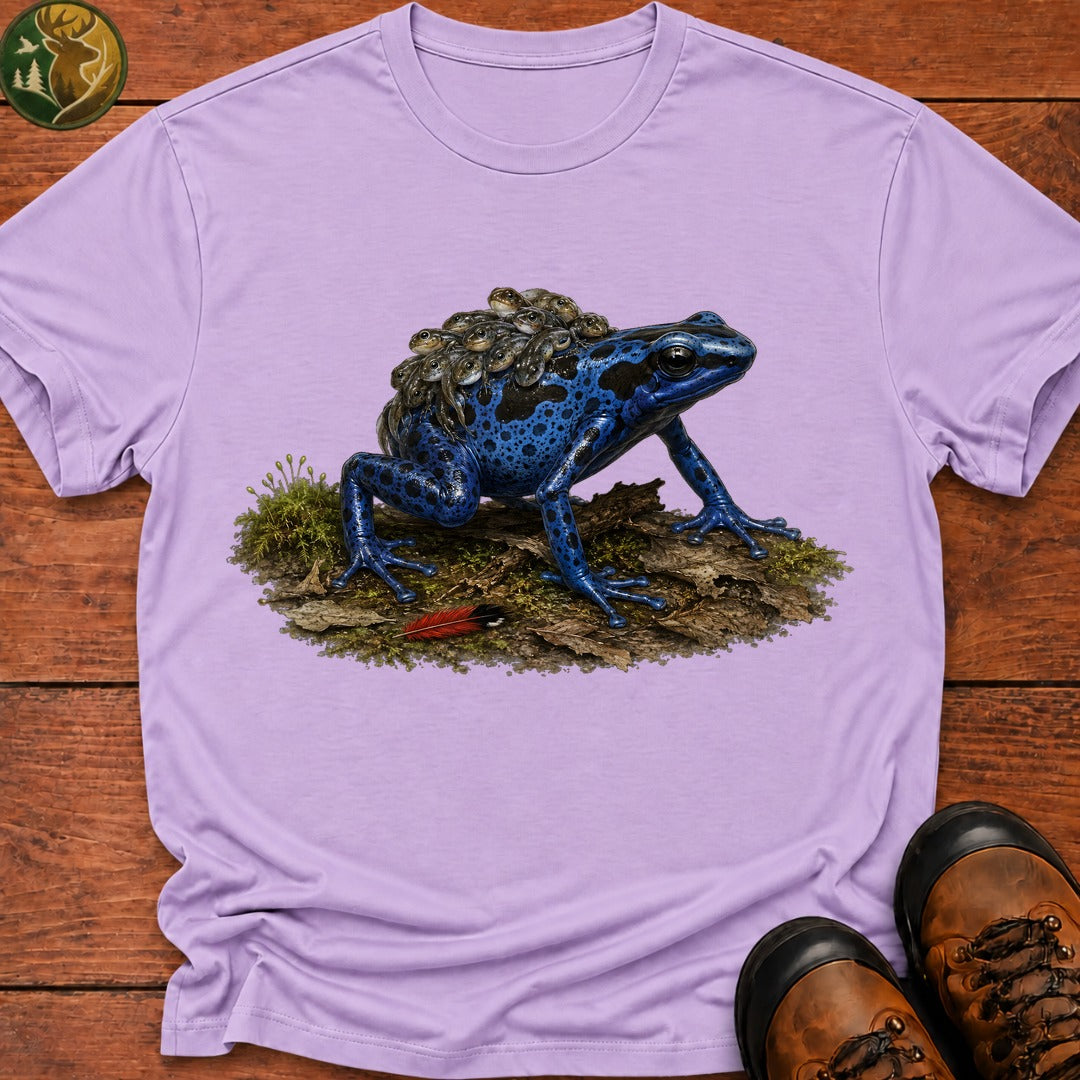 Dart Frog With Tadpoles T Shirt - Orchid