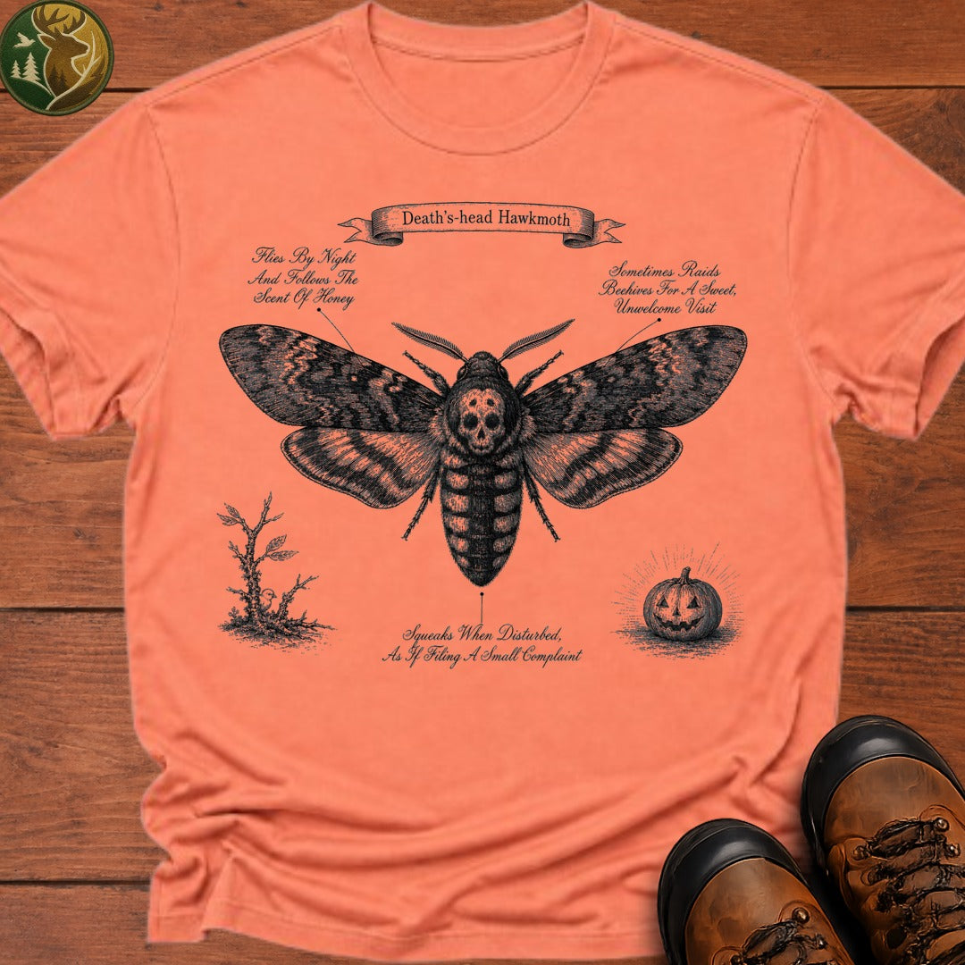 Deaths Head Hawkmoth Halloween T Shirt - Melon