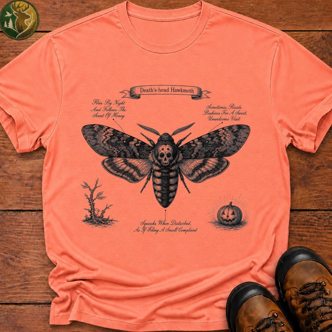 Deaths Head Hawkmoth Halloween T Shirt - Melon