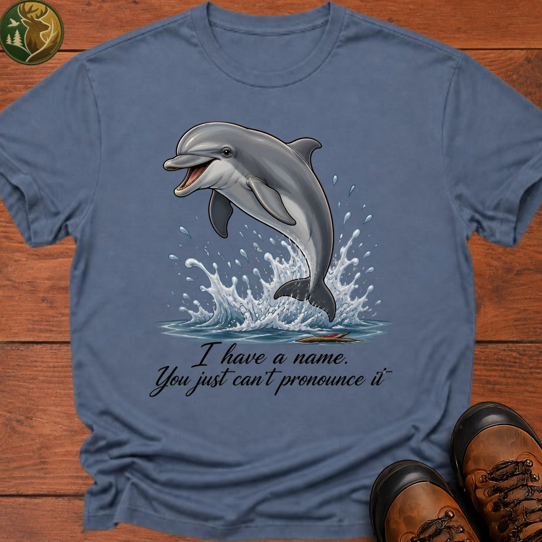 Dolphin Name T Shirt - Blue Jean
