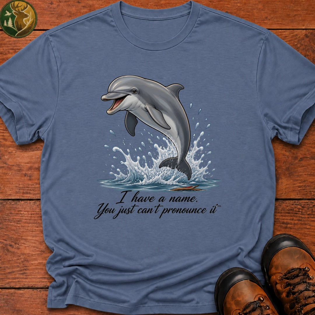 Dolphin Name T Shirt - Blue Jean