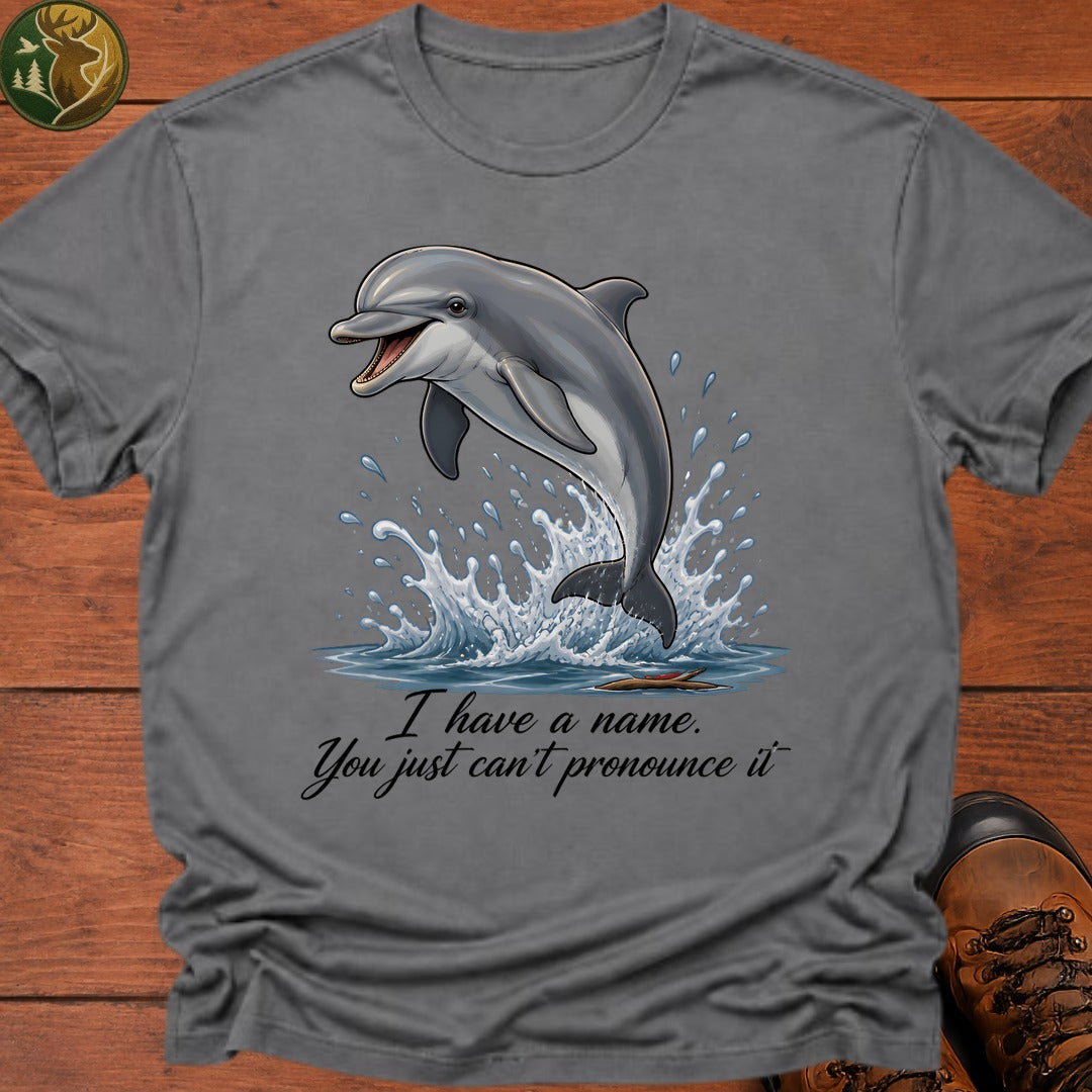 Dolphin Name T Shirt - Grey