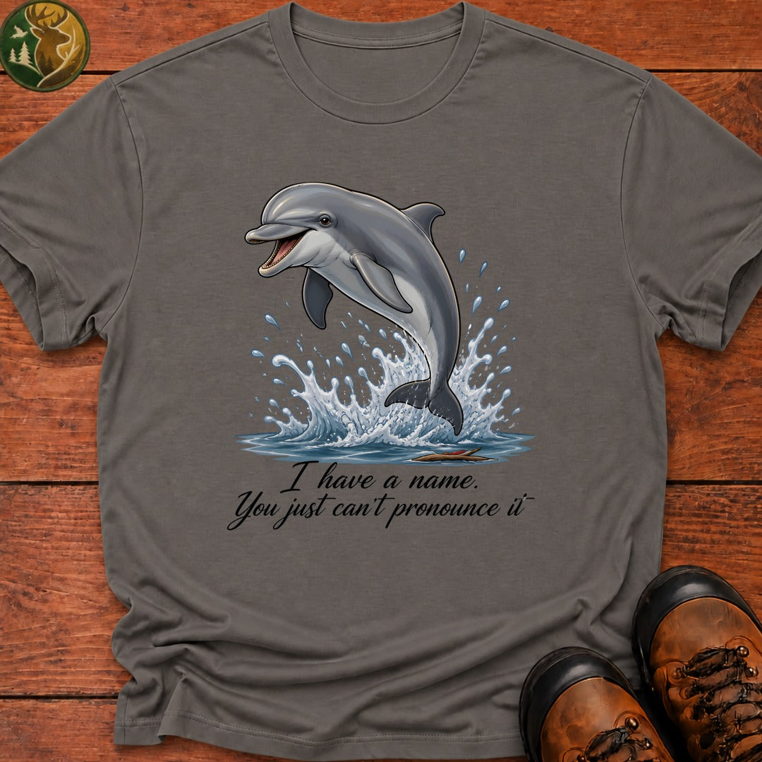 Dolphin Name T Shirt - Grey