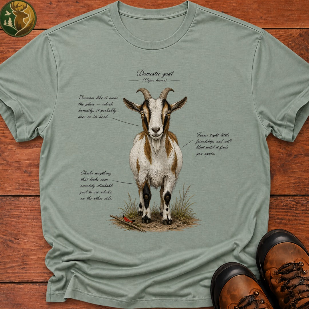 Domestic Goat Field Guide T Shirt - Bay