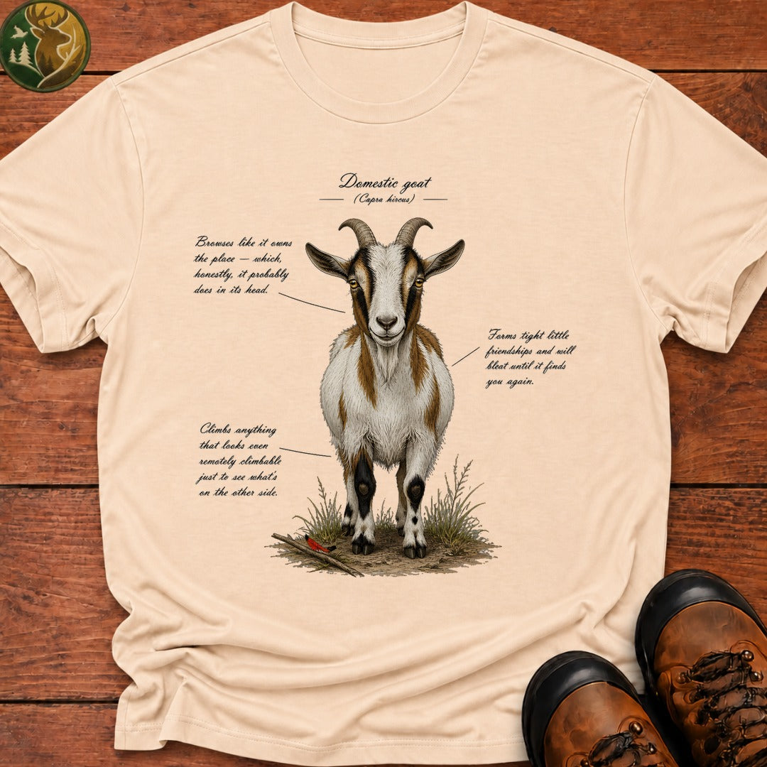 Domestic Goat Field Guide T Shirt - Ivory