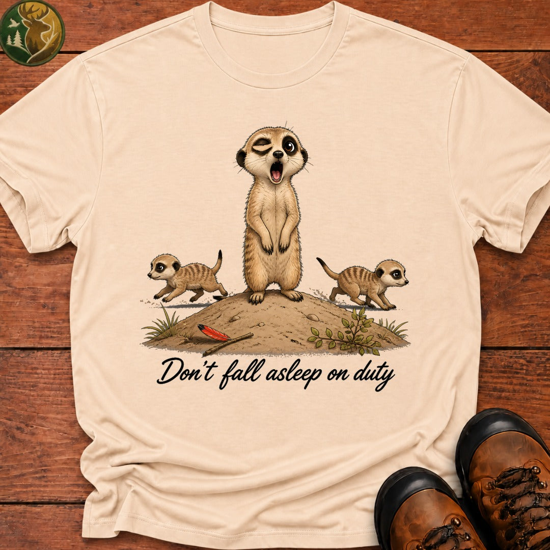 Don'T Fall Asleep On Duty T Shirt - Ivory
