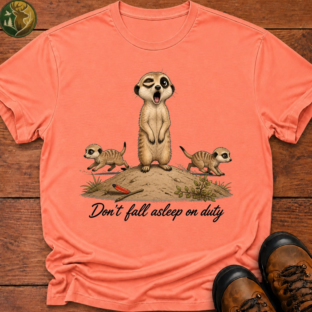 Don'T Fall Asleep On Duty T Shirt - Melon