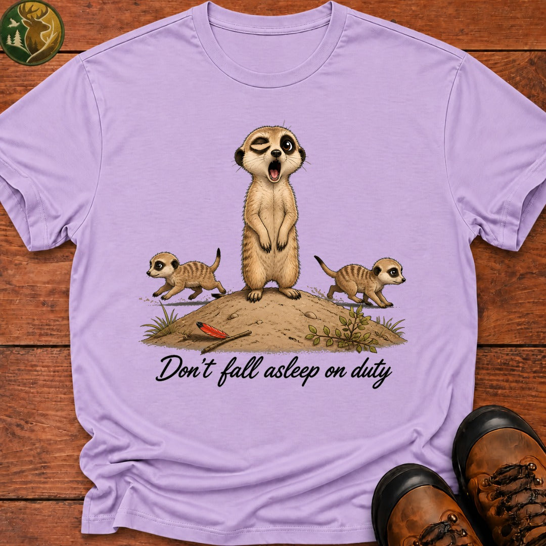 Don'T Fall Asleep On Duty T Shirt - Orchid