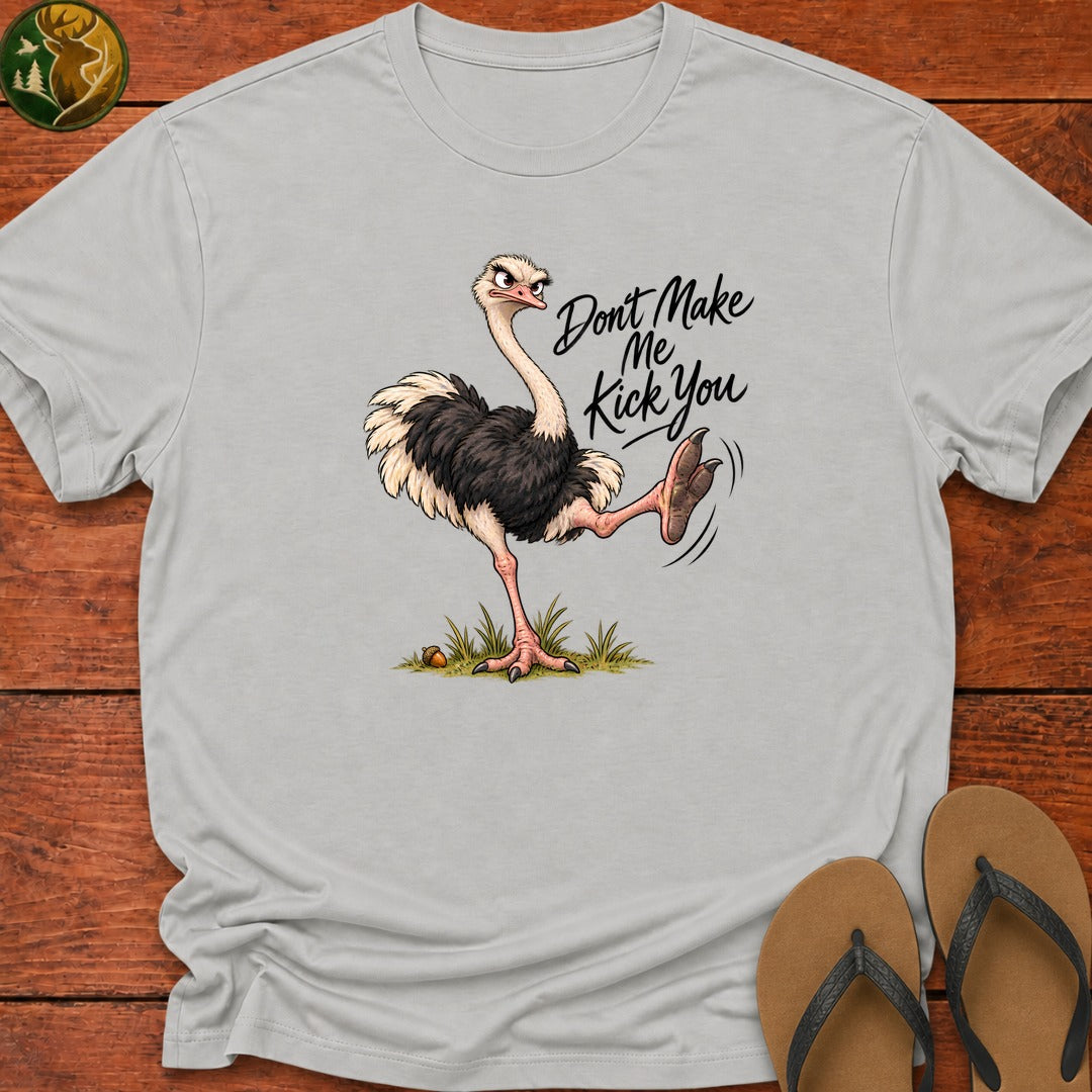 Don't Make Me Kick You Kids T-Shirt - Ash