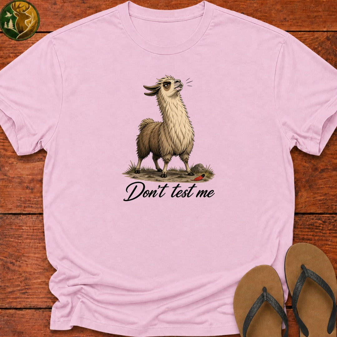 Don't Test Me Kids T-Shirt - Light Pink