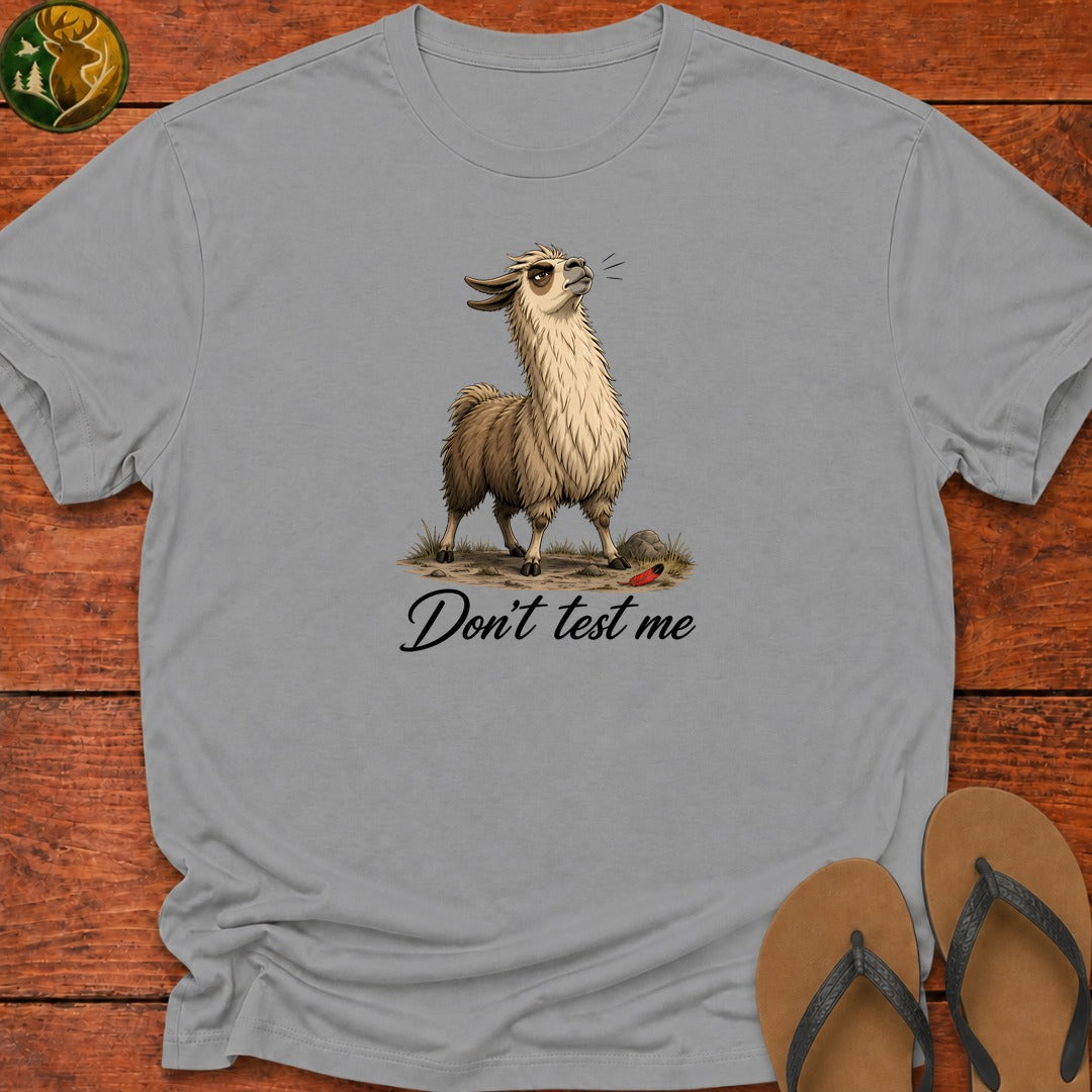 Don't Test Me Kids T-Shirt - Sport Grey