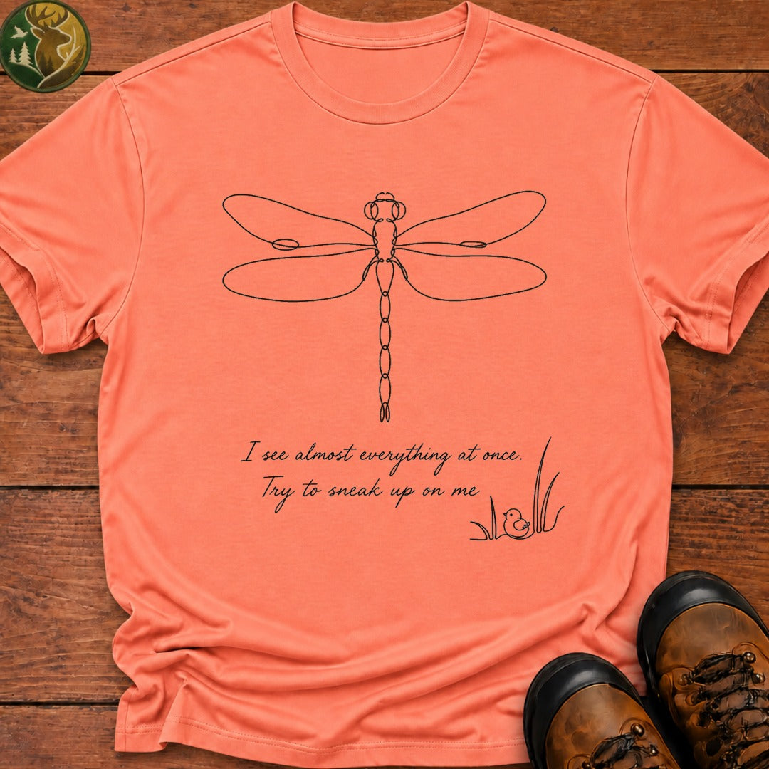 Dragonfly Doodle T Shirt - Melon