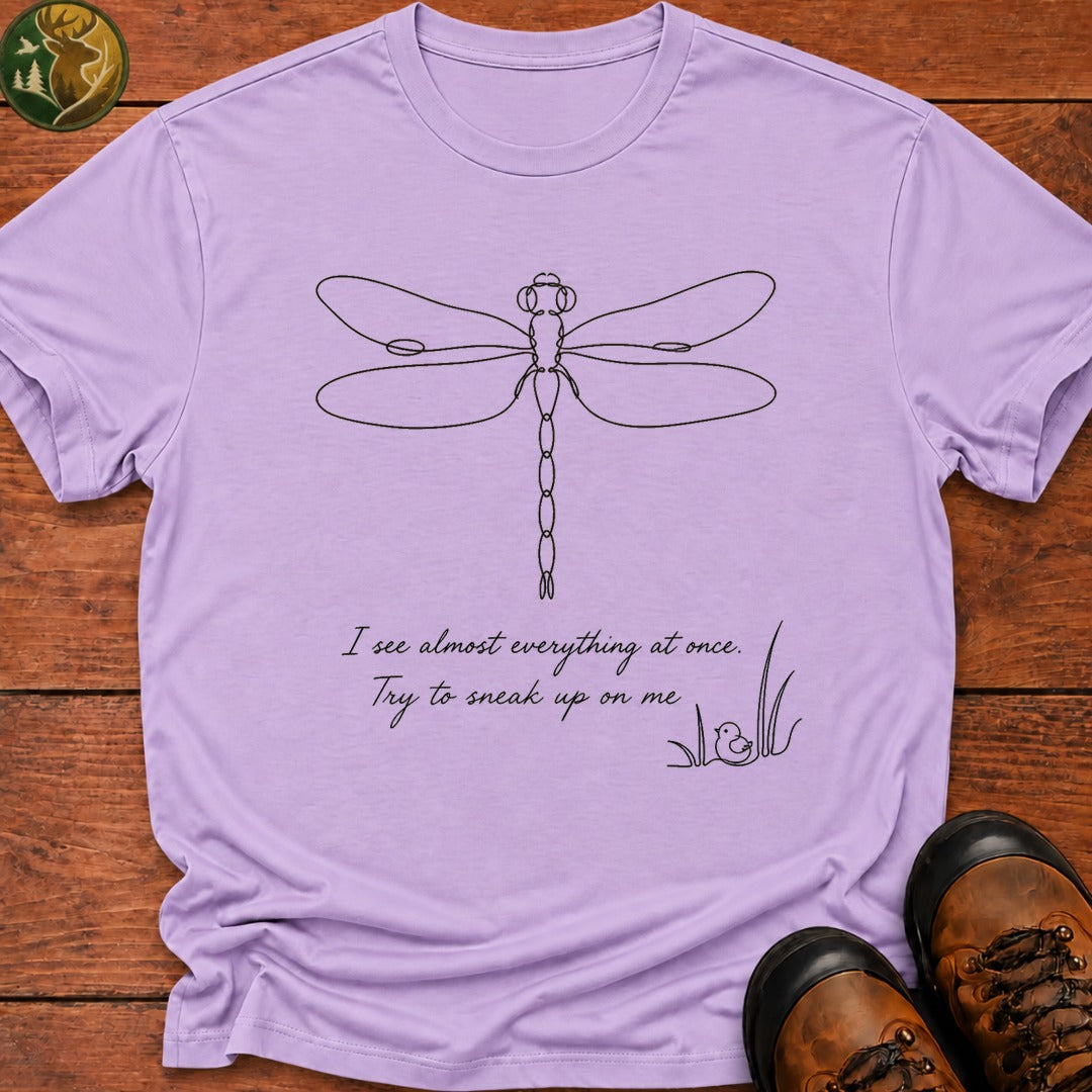 Dragonfly Doodle T Shirt - Orchid