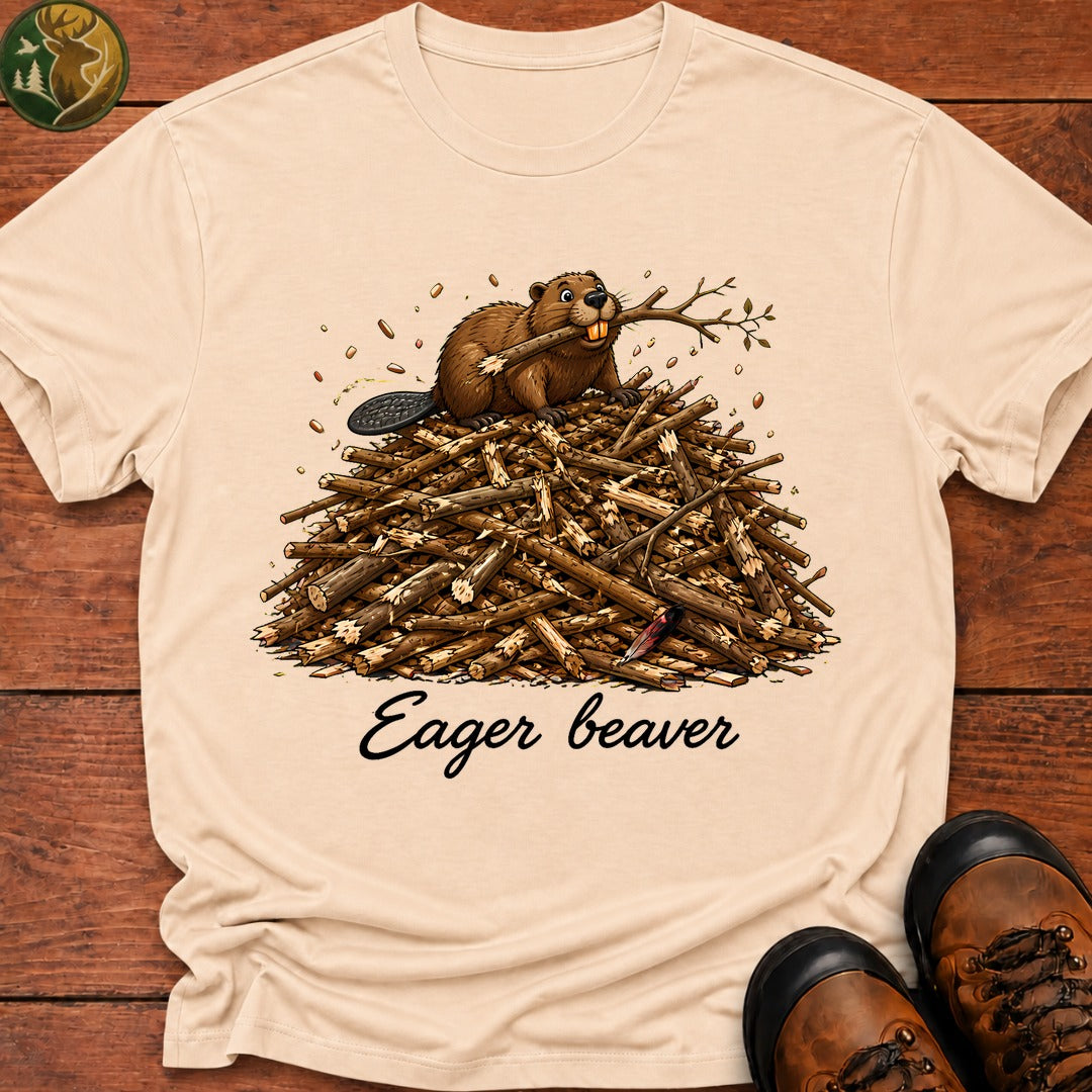 Eager Beaver T-Shirt - Ivory