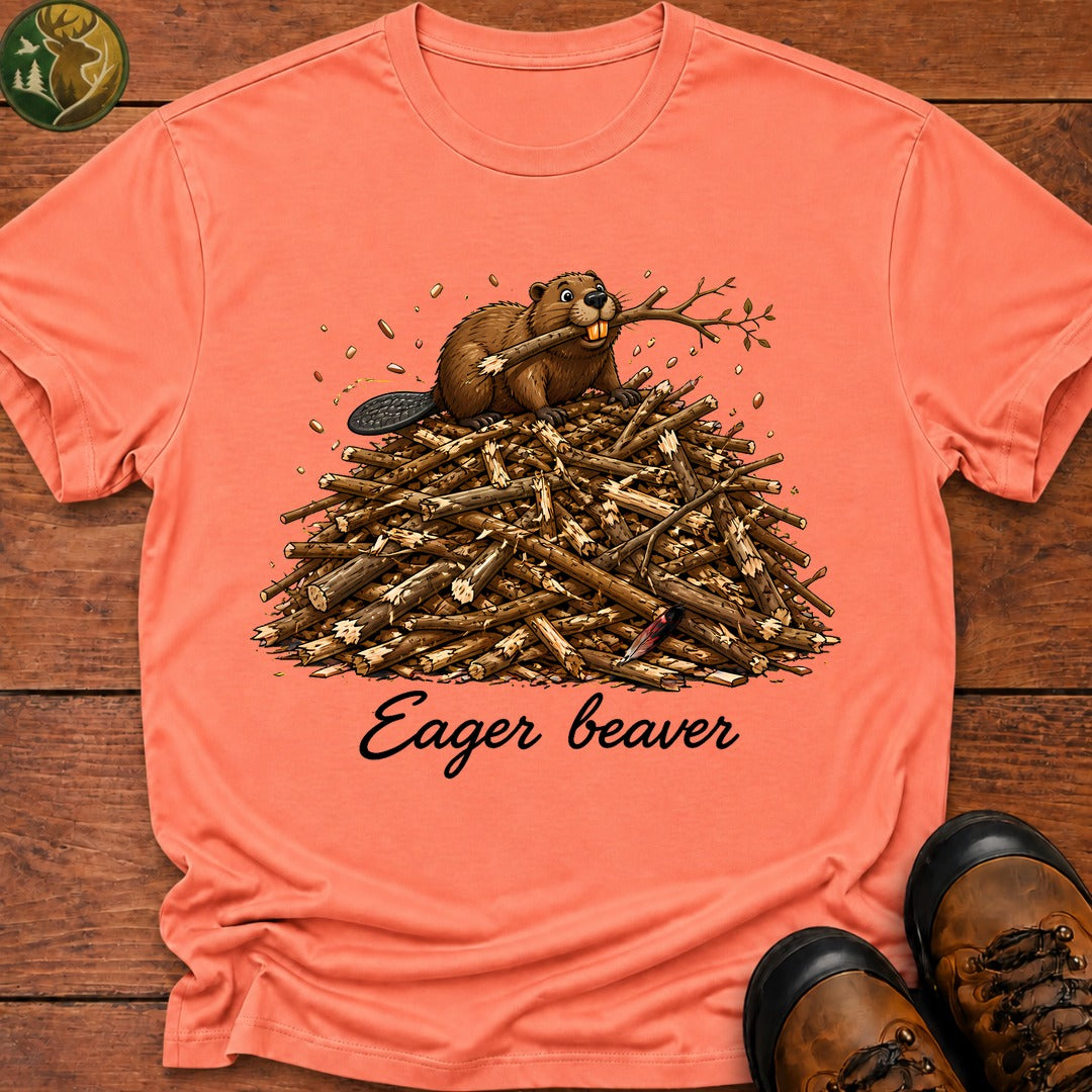 Eager Beaver T-Shirt - Melon