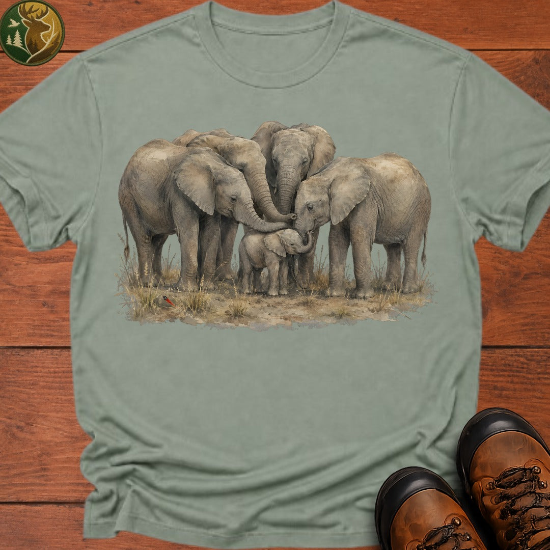 Elephant Matriarchy T Shirt - Bay