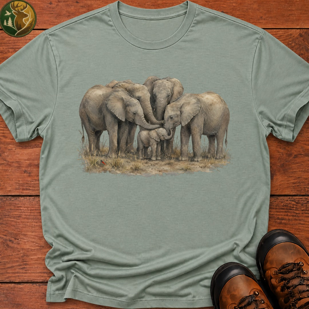 Elephant Matriarchy T Shirt - Bay