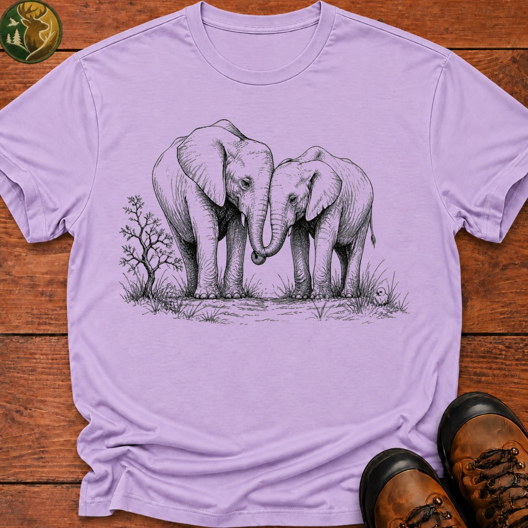 Elephant Vigil T Shirt - Orchid
