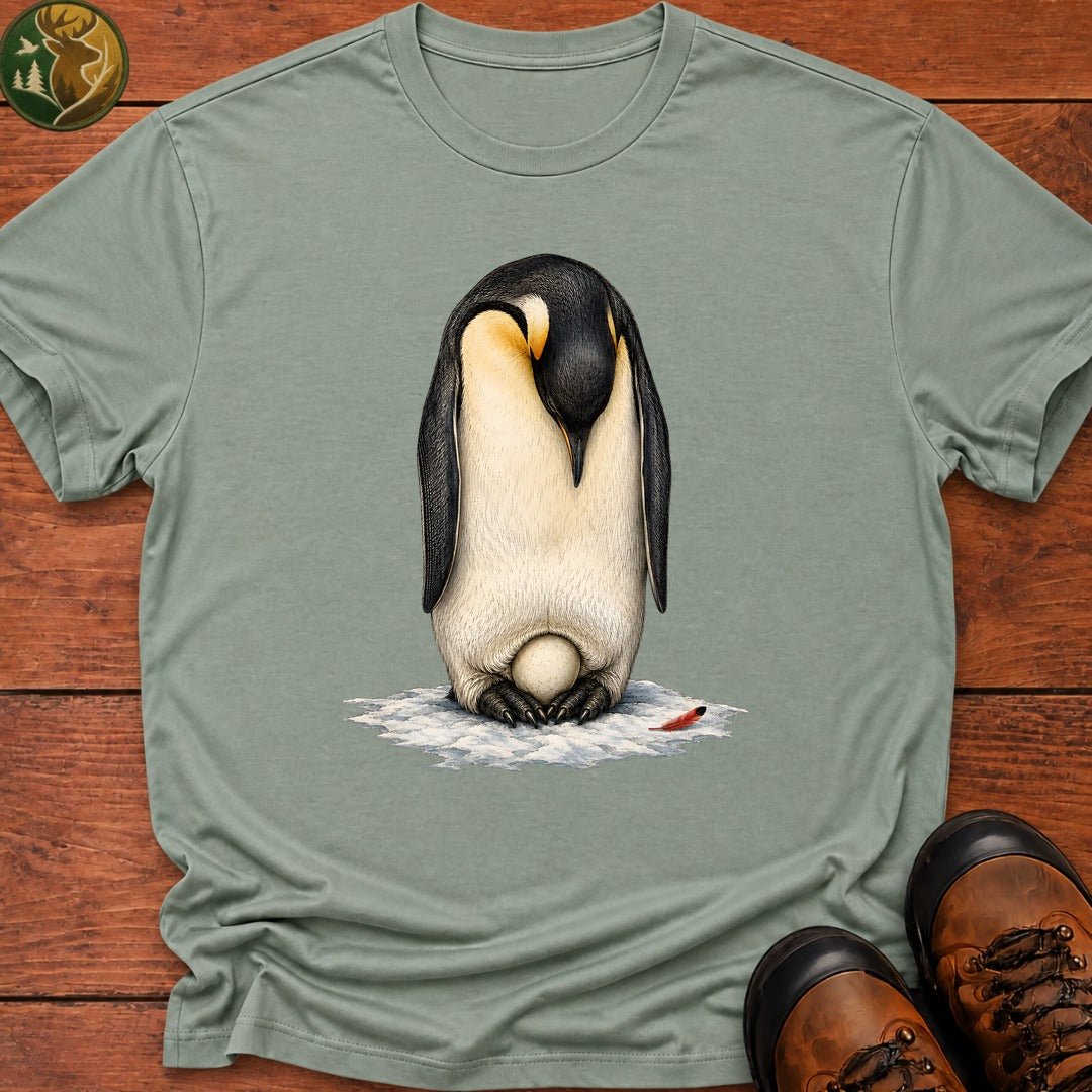 Emperor Penguin Dad T Shirt - Bay