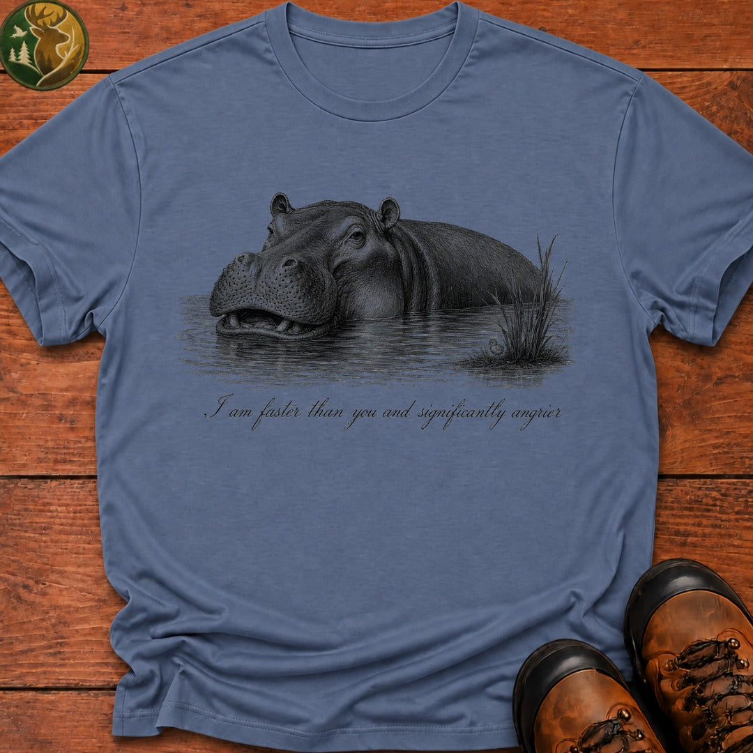 Faster Than You T Shirt - Blue Jean