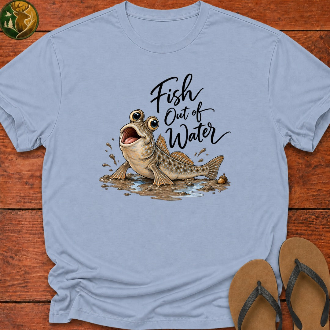 Fish Out Of Water Kids T-Shirt - Light Blue