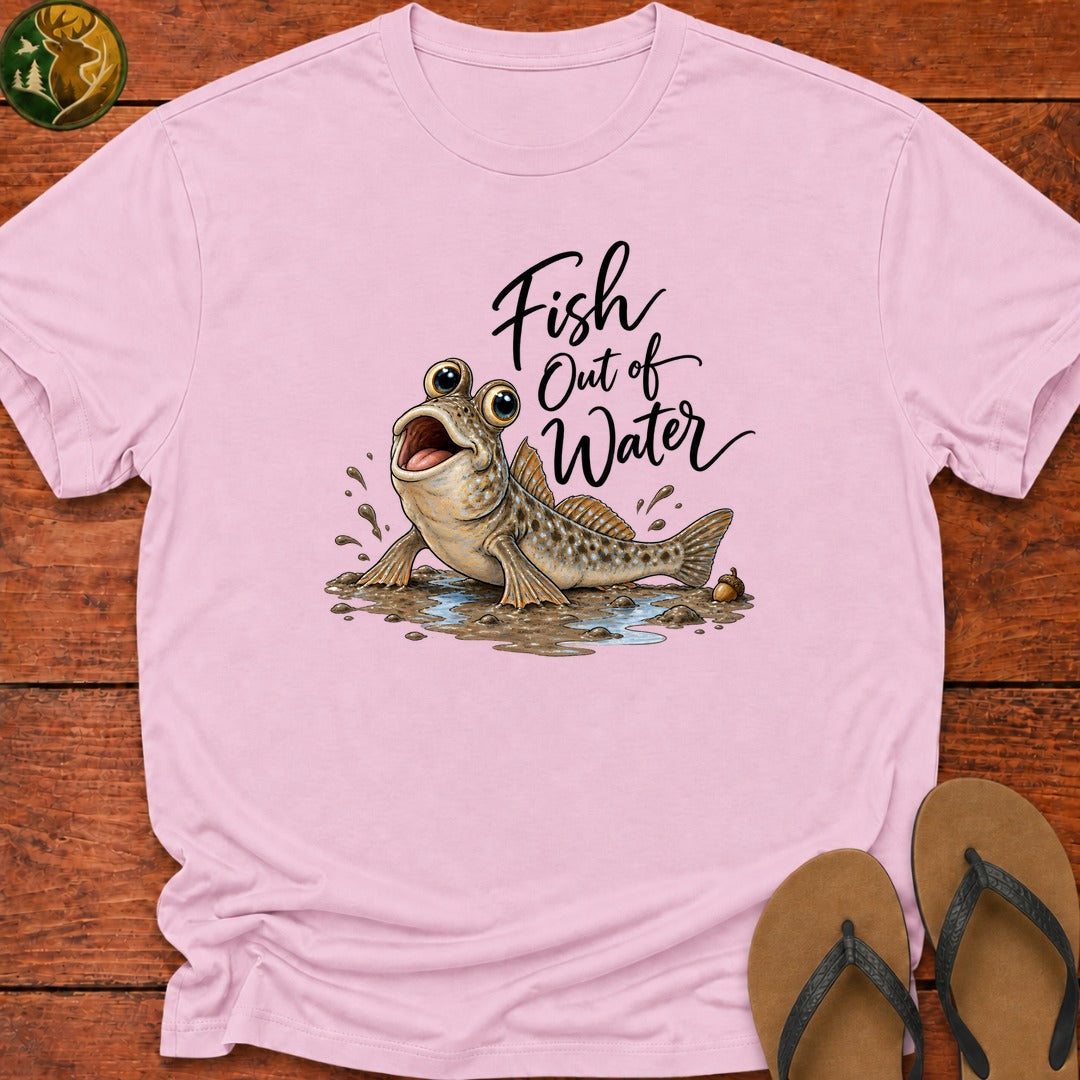 Fish Out Of Water Kids T-Shirt - Light Pink