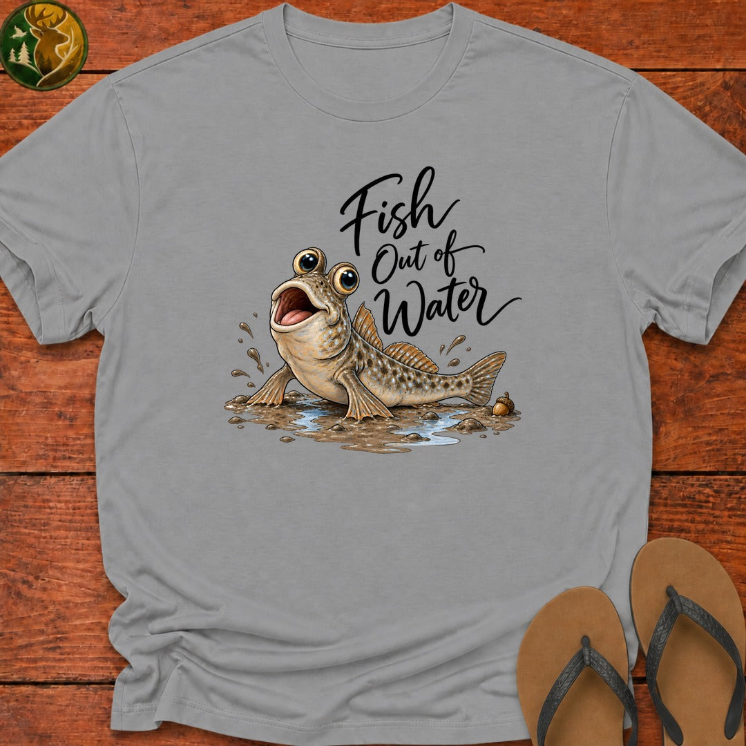 Fish Out Of Water Kids T-Shirt - Sport Grey